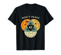 Don't Panic Life Universe Everything 42 Sci Fi Space Lovers Maglietta