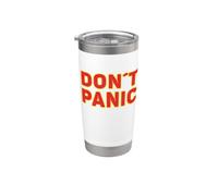 Don't Panic Vintage, sarcastico per evitare il panico Bicchiere termico in acciaio inox doppia parete