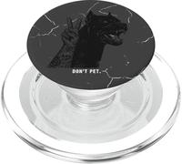Don't Pet Pitbull Distress Cracked art - Dark Street Tattoo PopSockets PopGrip per MagSafe