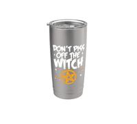 Don't Piss Off the Witch divertente Sarcastico Halloween Witch Bicchiere termico in acciaio inox doppia parete