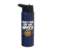 Don't Piss Off the Witch divertente Sarcastico Halloween Witch Stainless Steel Insulated Water Bottle