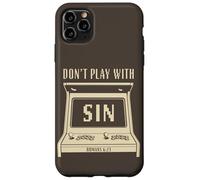 Don't Play with Sin - Retro Arcade Game Christian Gospel Custodia per iPhone 11 Pro Max