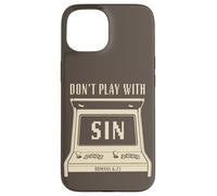 Don't Play with Sin - Retro Arcade Game Christian Gospel Custodia per iPhone 15