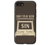 Don't Play with Sin - Retro Arcade Game Christian Gospel Custodia per iPhone SE (2020) / 7/8