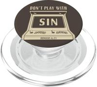 Don't Play with Sin - Retro Arcade Game Christian Gospel PopSockets PopGrip per MagSafe