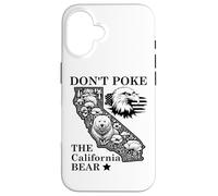 Don't Poke Bear California Republic State Park US Democracy Custodia per iPhone 16