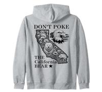 Don't Poke Bear California Republic State Park US Democracy Felpa con Cappuccio