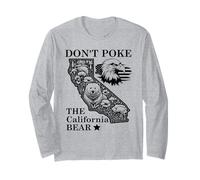 Don't Poke Bear California Republic State Park US Democracy Maglia a Manica