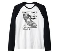 Don't Poke Bear California Republic State Park US Democracy Maglia con Maniche Raglan