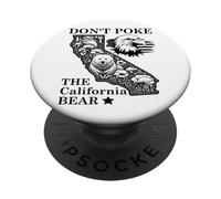 Don't Poke Bear California Republic State Park US Democracy PopSockets PopGrip Adesivo