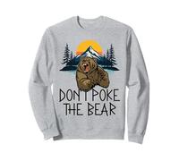Don't Poke The Bear Warning Funny Grizzly Spirit Animal Felpa