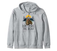 Don't Poke The Bear Warning Funny Grizzly Spirit Animal Felpa con Cappuccio
