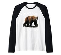 Don't Poke The Bear Warning Funny Grizzly Spirit Animal Maglia con Maniche Raglan