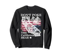 Don't Poke The California Bear Republic California Resist US Felpa
