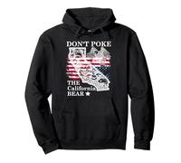Don't Poke The California Bear Republic California Resist US Felpa con Cappuccio