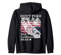 Don't Poke The California Bear Republic California Resist US Felpa con Cappuccio