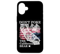 Don't Poke the California Bear Republic State Park US Resist Custodia per iPhone 16 Plus