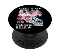Don't Poke the California Bear Republic State Park US Resist PopSockets PopGrip Adesivo