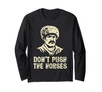 Don't Push The Horses Funny Cosack Boxing Meme Gifts Maglia a Manica