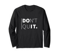 Don't Quit. Design Motivazionale Maglia a Manica