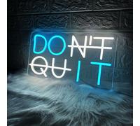 Don't Quit - Insegna al neon a LED DO IT, luci al neon per decorazione da parete, dimmerabile, luce al neon a LED, per palestra, sala giochi, uomo, caverna, aula, decorazione alimentata da USB 5 V con