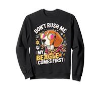 Don't Rush Me My Beagle Comes First Dog Lover Felpa