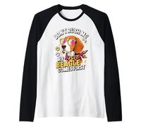 Don't Rush Me My Beagle Comes First Dog Lover Maglia con Maniche Raglan