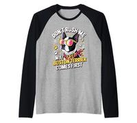 Don't Rush Me My Boston Terrier Comes First Quote Maglia con Maniche Raglan