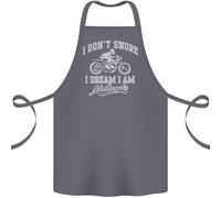 Dont Russamento I Sogno I'M A Moto Motociclista Cotone Grembiule 100% Biologico