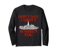 Don't Say I Didn't Warren You Lighthouse Coastal Humor Maglia a Manica