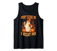 Don't Scare Me I Might Pee Happy Halloween Zucca Gravidanza Canotta