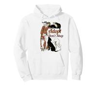 Don't Shop Adopt. Dog, Cat, Rescue Animal Rights Felpa con Cappuccio