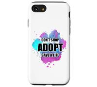 Don't Shop Adotta Acquerello Cane Paw Animal Shelter Volontario Custodia per iPhone SE (2020) / 7 / 8