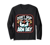 Don't Skip The Arm Day Gym Strength Bodybuilder |----- Maglia a Manica