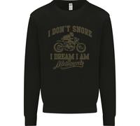 Don'T Snore i Dream Im A Motociclista Bambini Felpa