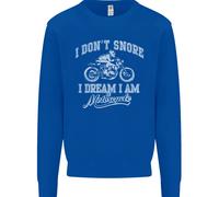 Don'T Snore i Dream Im A Motociclista Bambini Felpa Maglioncino