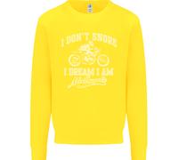 Don'T Snore i Dream Im A Motociclista Bambini Felpa Maglioncino