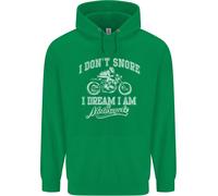 Don'T Snore i Dream Im A Motociclista Uomo Felpa