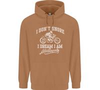 Don'T Snore i Dream Im A Motociclista Uomo Felpa