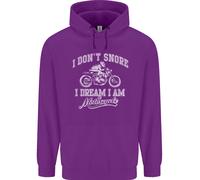 Don'T Snore i Dream Im A Motociclista Uomo Felpa