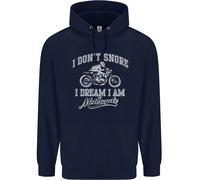 Don'T Snore i Dream Im A Motociclista Uomo Felpa