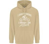 Don'T Snore i Dream Im A Motociclista Uomo Felpa