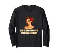 Don't Stare At My Rack Divertente Mahjong Gioco Tile Witty Meme Maglia a Manica