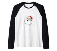 Don't Stop Believin Babbo Natale Divertente per Ragazzi e Ragazze Maglia con Maniche Raglan