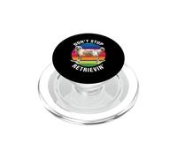 Don't Stop Retrievin Funny Golden Retriever Skateboard PopSockets PopGrip per MagSafe