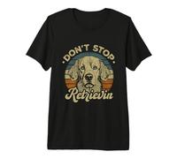 Don't Stop Retrievin Retro Golden Retriever Maglietta Premium