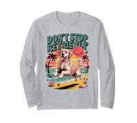 Don't Stop Retrieving Golden Retriever Funny Dog Lover Veterinario Maglia a Manica