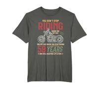 Don't Stop Riding 59 Anni Vintage 59 Compleanno Motociclo Maglietta