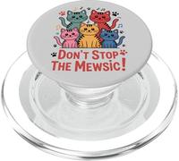Don't Stop The Mewsic, gatti colorati che amano la musica PopSockets PopGrip per MagSafe