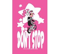 Don't stop you're doing wheelie great! dot grid notebook (pink variant): Cute motorcycle girl | Dot gridded notebook 5 x 5 mm | 192 pages | 5.5 x 8.5 hardcover | Designer made